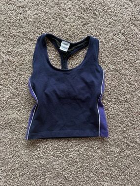 Blue and Purple Racerback Athletic Tank Top
